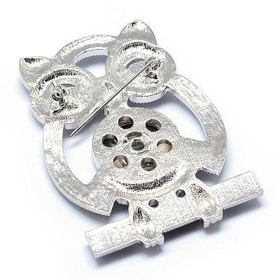 Alloy Snap Brooch Makings PALLOY-Q315-17-1