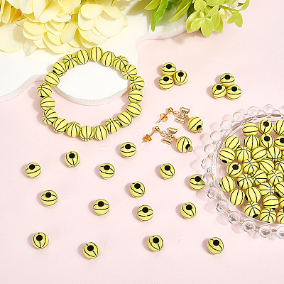 6 Sets Opaque Acrylic Beads OACR-SC0002-28-1