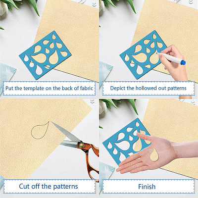 Acrylic Earring Handwork Template DIY-WH0359-064-1