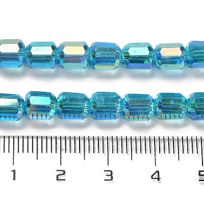 Electroplate Glass Beads Strands EGLA-D030-19L-1