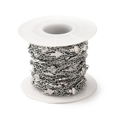 Tarnish Resistant 304 Stainless Steel Mushroom Link Chains STAS-B041-11P-1