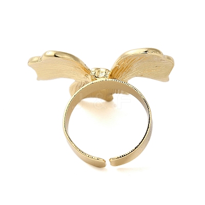 Bowknot Alloy Open Cuff Rings LS-RJEW-U006-05G-1