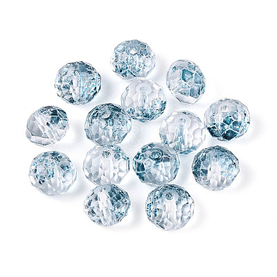 Baking Paint Transparent Glass Beads GLAA-N011-10mm-M-1