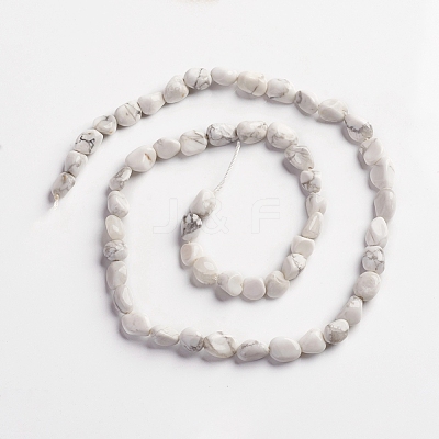 Natural Howlite Beads Strands X-G-D0002-B34-1