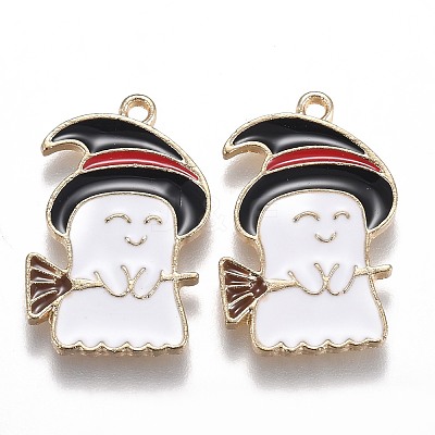 Halloween Theme Alloy Enamel Pendants ENAM-J649-03LG-1