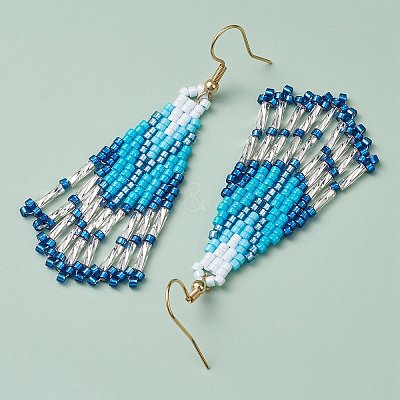 3Pair 304 Stainless Steel Boho Dangle Earrings EJEW-MZ00264-02-1