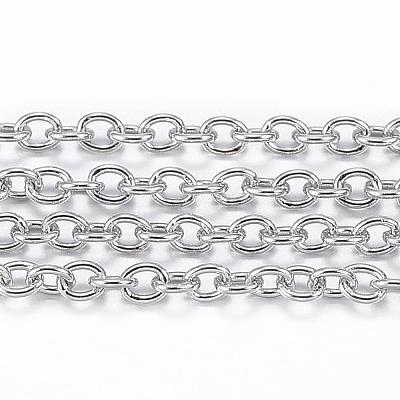 Tarnish Resistant 304 Stainless Steel Cable Chains CHS-H009-04P-1
