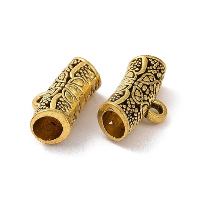 Tibetan Style Alloy Tube Bails FIND-H038-52AG-1