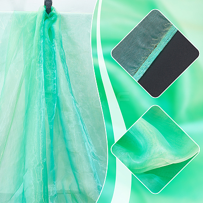 Two Tone Polyester Organza Fabric AJEW-WH0314-302A-1