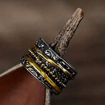 Retro Alloy Rotating Finger Rings FS-WG1AD62-03-1