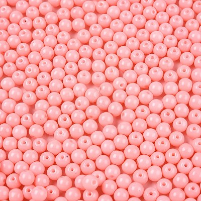 Opaque Baking Paint Glass Beads DGLA-T004-02G-1