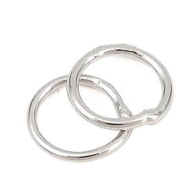 Brass Closed Jump Rings KK-D257-01P-09-1