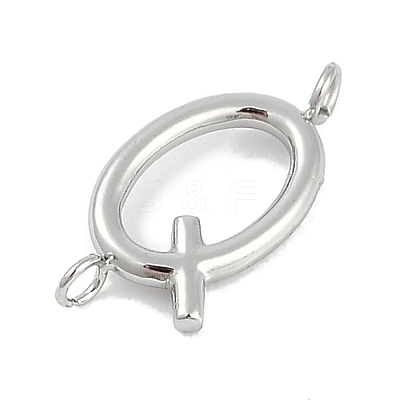 304 Stainless Steel Letter Connector Charms LS-STAS-M108-01P-17-1