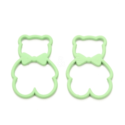 Spray Painted Alloy Pendents PALLOY-F278-01E-1
