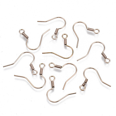 304 Stainless Steel Earring Hooks STAS-S111-002RG-NR-1
