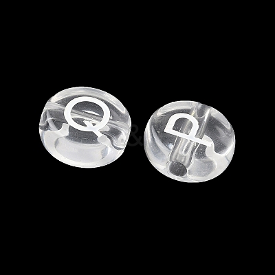 Transparent Acrylic European Beads MACR-K365-02B-06-1