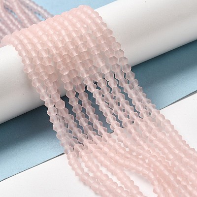 Imitate Austrian Crystal Frosted Glass Beads Strands EGLA-A039-T6mm-MD26-1