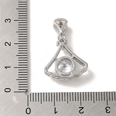 Micro Pave Cubic Zirconia Pendants KK-S351-01P-02-1