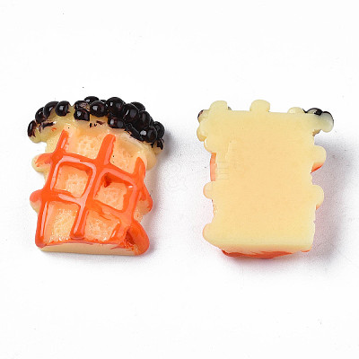 Opaque Epoxy Resin Cabochons CRES-S358-42-1