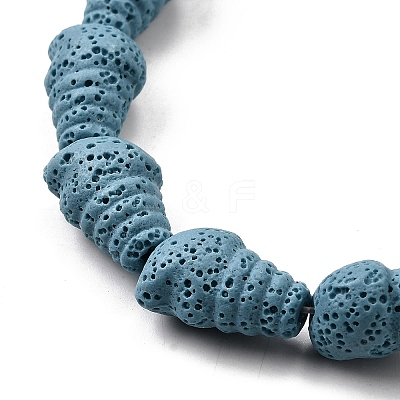 Dyed Natural Lava Rock Beads Strands G-A264-A01-01E-1