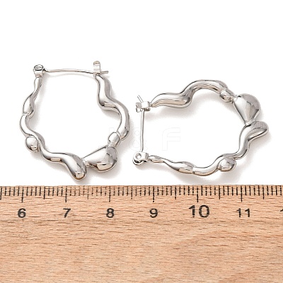 304 Stainless Steel Hoop Earrings for Women SA-CBA7B26-02P-1