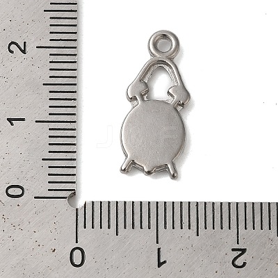 Non-Tarnish 304 Stainless Steel Pendant Rhinestone Settings STAS-N103-42P-1