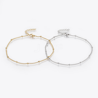 304 Stainless Steel Anklets AJEW-H013-04-1