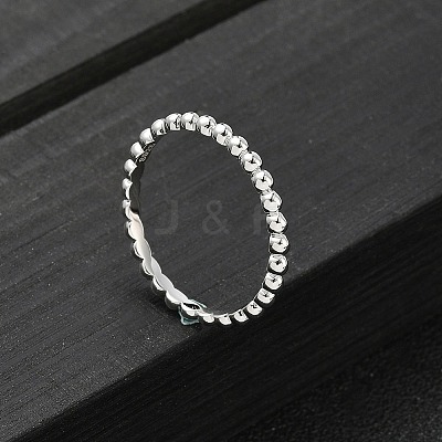 925 Streling Silver Plain Band Rings RJEW-P164-01C-P-1
