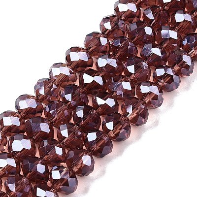 Electroplate Glass Beads Strands EGLA-A044-T8mm-A13-1