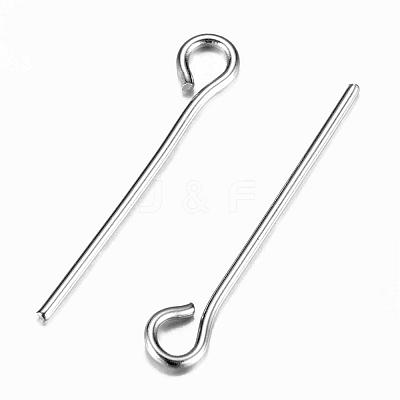 Tarnish Resistant 304 Stainless Steel Eye Pin STAS-G075-14P-1