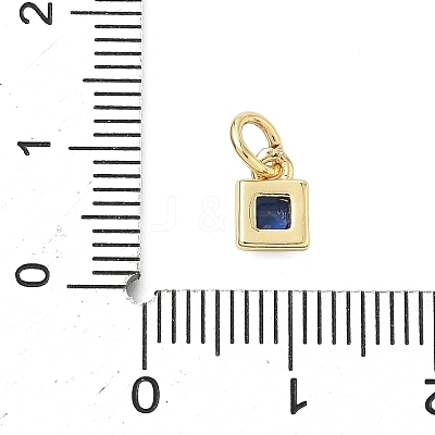 Brass Pave Cubic Zirconia Pendants KK-K368-13G-05-1