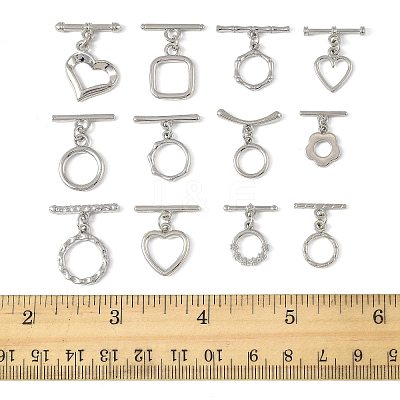 20Pcs 12 Styles Alloy Toggle Clasps FIND-FS0004-53P-1