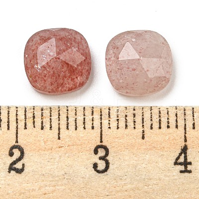 Natural Strawberry Quartz Cabochons G-M431-01D-1