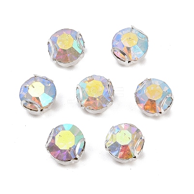 Flat Round Sew on Rhinestone Montee Beads STAS-B107-01D-02S-1
