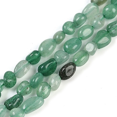 Natural Green Aventurine Beads Strands LS-G-P497-01B-20-1