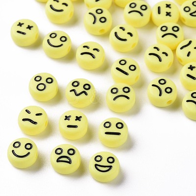 Opaque Mixed Color Acrylic Beads X-MACR-N008-42-C-1