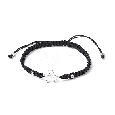 Braided Nylon Cord Adjustable Bracelets BJEW-JB11597-01-1