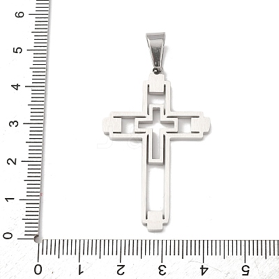 304 Stainless Steel Pendants STAS-P421-06P-1