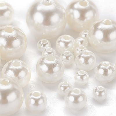 497Pcs 5 Style Imitation Pearl Acrylic Beads OACR-YW0001-08-1