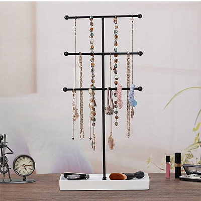 3-Tier Iron T-Bar Jewelry Display Risers ODIS-C008-02EB-1