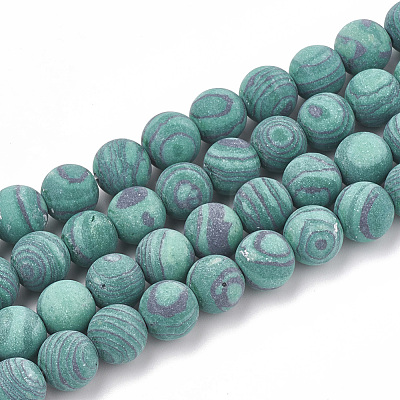 Synthetic Malachite Beads Strands G-T106-198-1