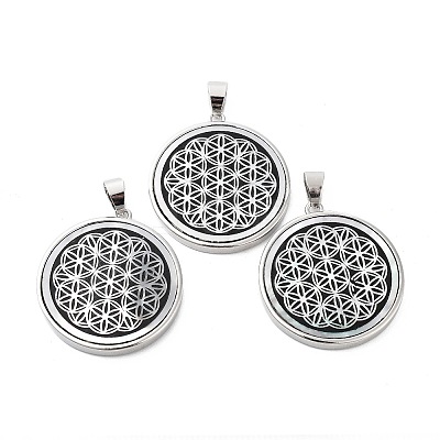 Natural White Shell Pendants SHEL-G017-01P-01-1