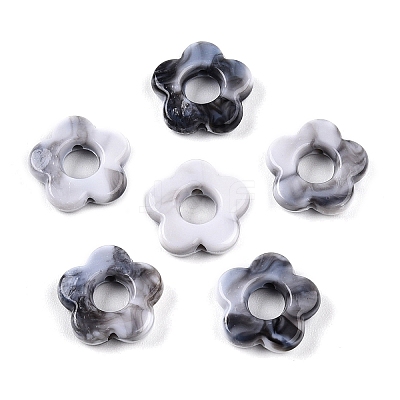 Gradient Color Transparent Acrylic Beads OACR-N137-49U-1