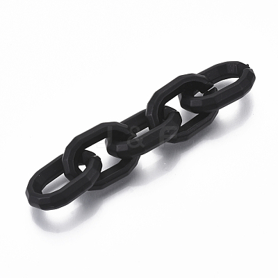 Spray Painted CCB Plastic Linking Rings CCB-R104-15-01-1