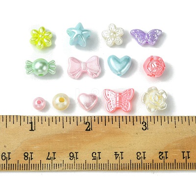 Imitation Pearl Acrylic Beads OACR-FS0001-50-1