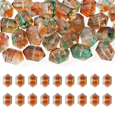 30Pcs Transparent Handmade Lampwork Beads LAMP-TADJ0001-12A-1