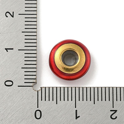 304 Stainless Steel Enamel European Beads STAS-U005-01A-G-1