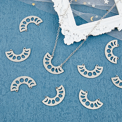 304 Stainless Steel Pendants STAS-DC0011-69-1