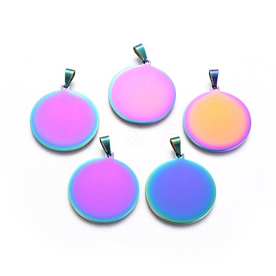 Ion Plating(IP) 304 Stainless Steel Pendants STAS-F211-17-1