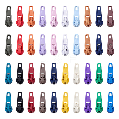 Spray Painted Alloy Replacement Zipper Sliders PALLOY-PH0013-37-1